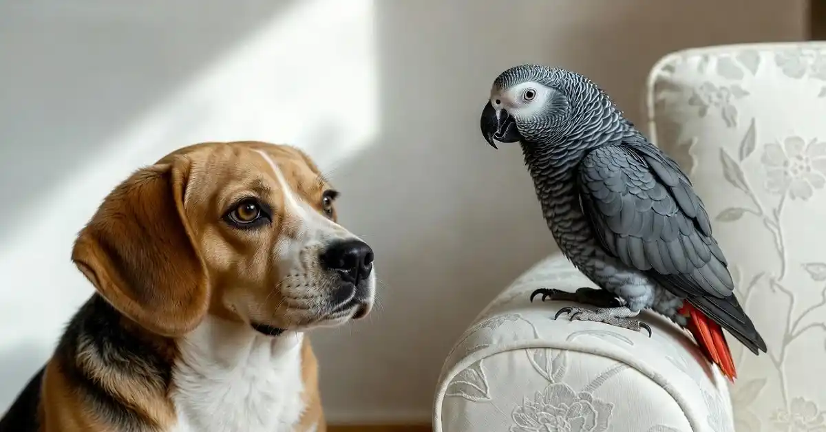 how to train your dog to be around pet birds safely