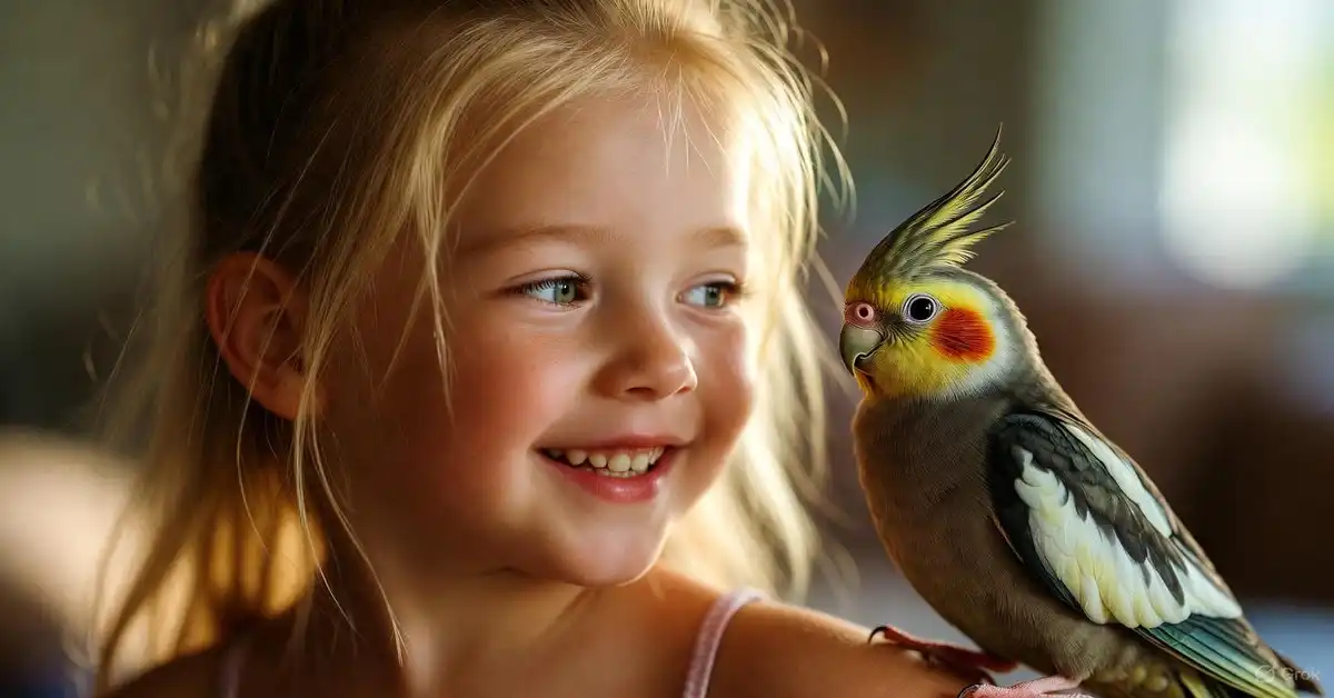 best pets for kids – budgie, cockatiel, finch, dove, and lovebird