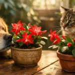 Is Christmas cactus poisonous to cats and dogs indoors